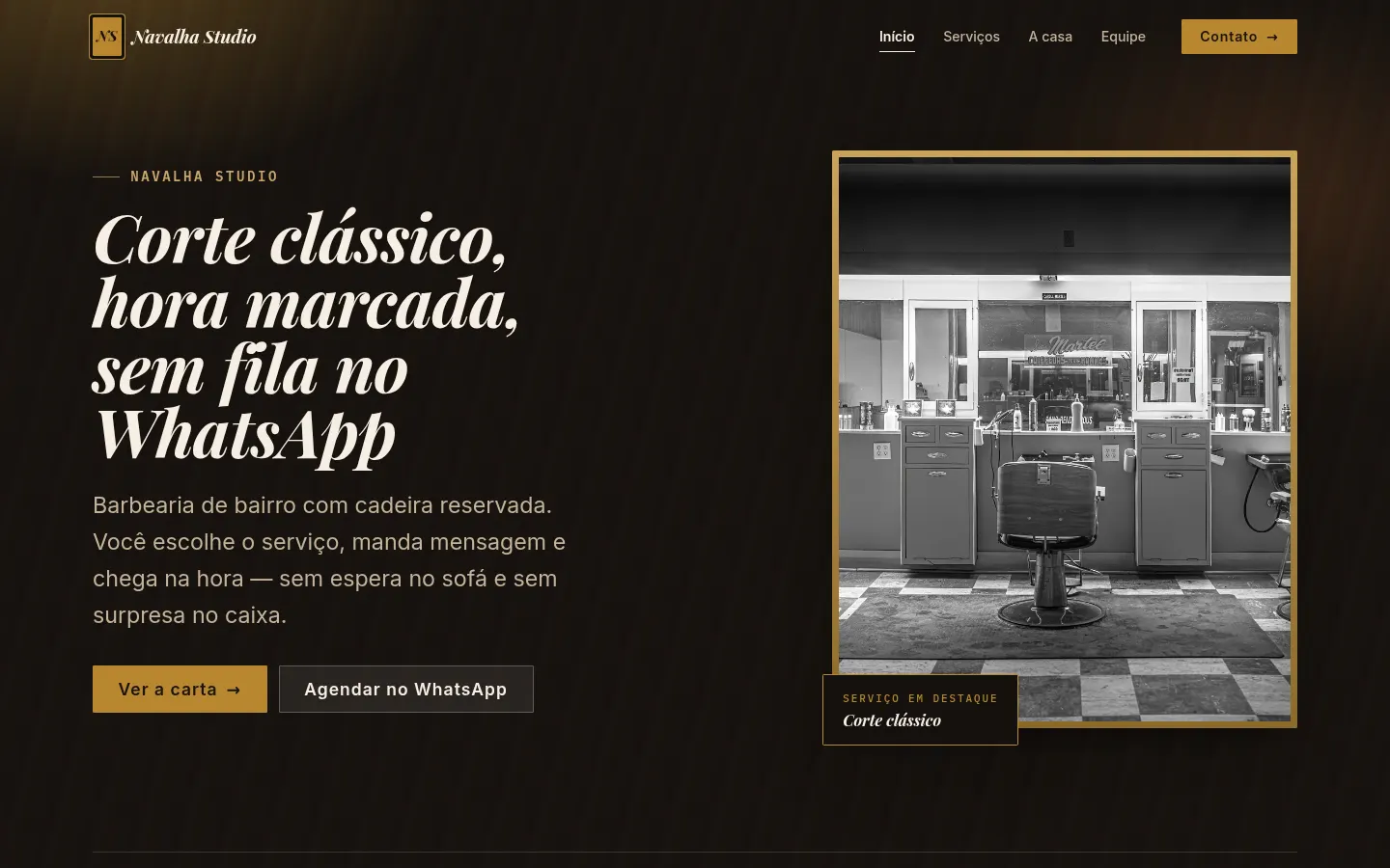 Site de Navalha Studio